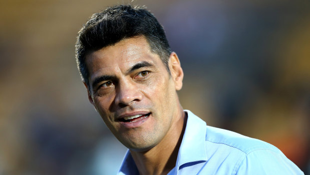 Laughing: Stephen Kearney's future at the Warriors beyond 2019 has been secured.