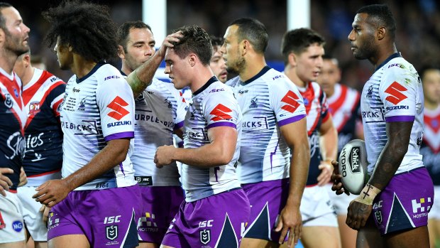 Benchmark: The Storm prevailed in the rematch of the 2018 NRL grand final.