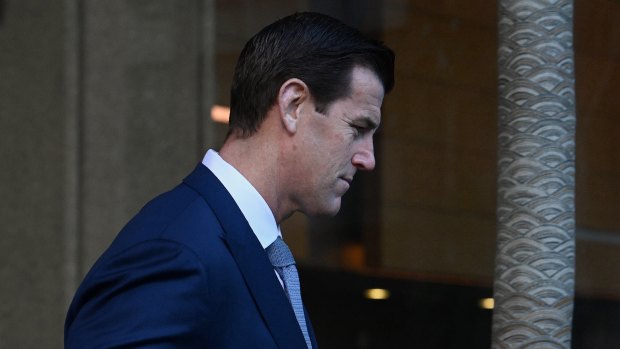 Ben Roberts-Smith arrives at the Federal Court in Sydney on Monday.
