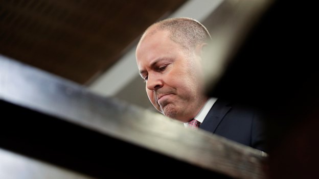 Treasurer Josh Frydenberg during an address to the National Press Club of Australia in Canberra on May 5.