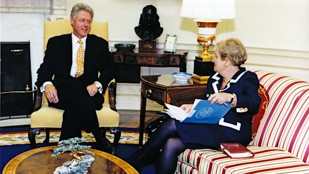 Former US president Bill Clinton made  Madeleine Albright the first female secretary of state in 1997.