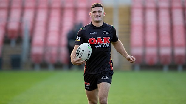 Nathan Cleary is all smiles after a red-hot start to the 2020 season.