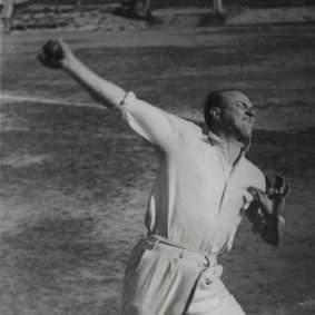 The "incomparable" leg-spinner Bill "Tiger" O'Reilly on February 17, 1950.