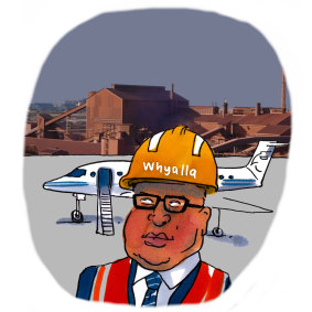 Sanjeev Gupta's businesses are in the spotlight. Illustration: Matt Golding