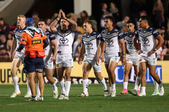 The Cowboys’ defence kept Manly at bay at 4 Pines Park on Saturday night.