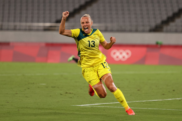 Unfinished business: Only a bronze medal will do for the Matildas after losing their semi-final against Sweden. 