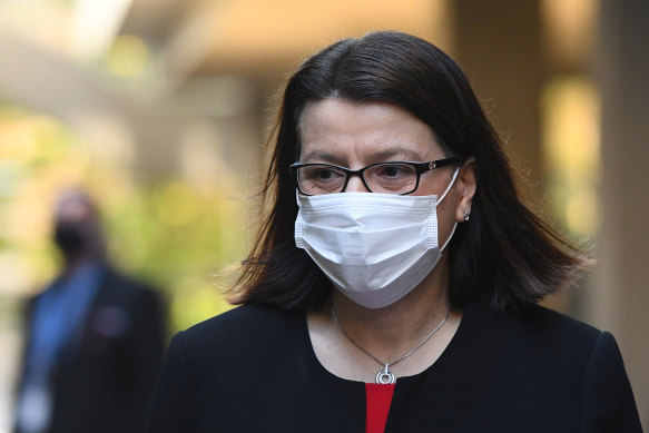 Former health minister Jenny Mikakos resigned over the hotel quarantine program in September.