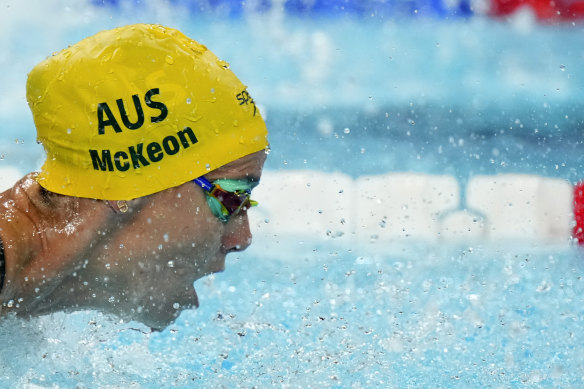 Gold medallist Kaylee McKeown.