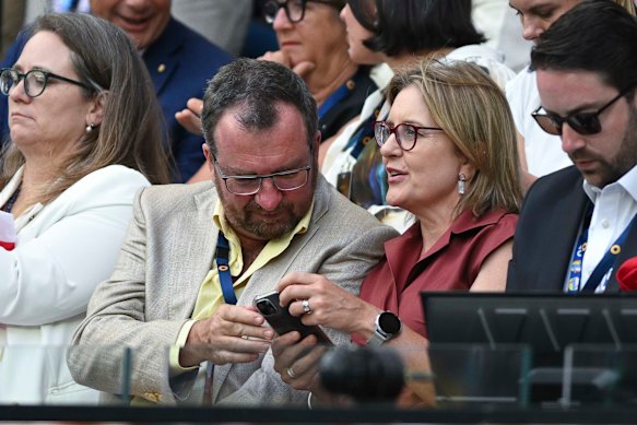 Allan and Piper at the Australian Open tennis in January.