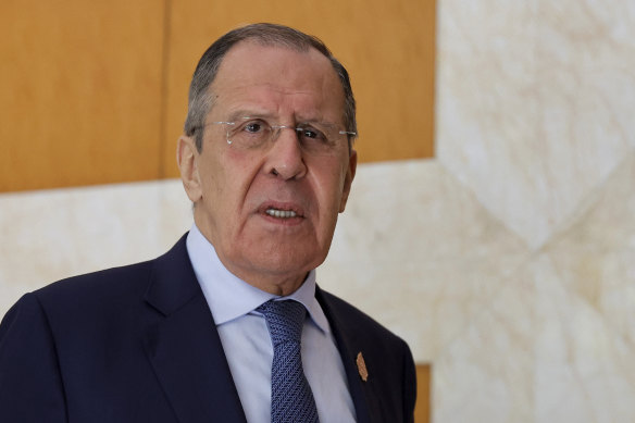 Russian Foreign Minister Sergey Lavrov.