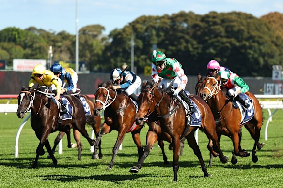 Adam Farragher wins on Enamorada last week.