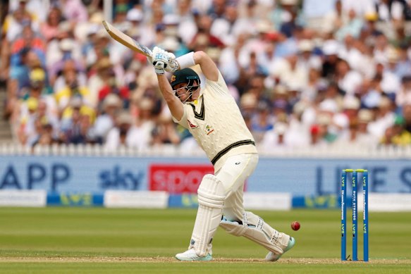 Steev Smith bats at Lord’s.