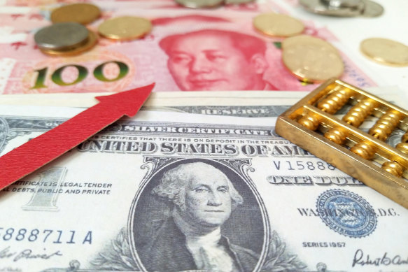 China’s RMB against US dollar.