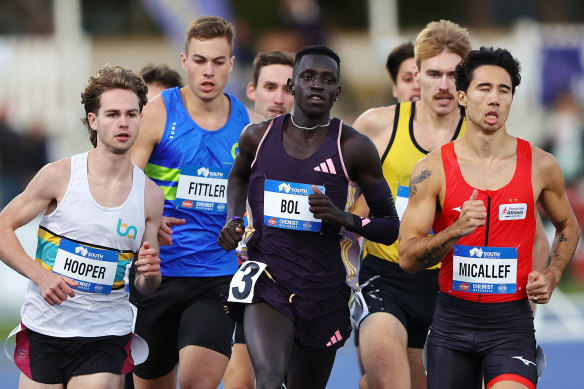 Peter Bol was pipped at the nationals but says he’ll peak for Paris