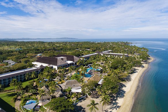 Extra time in paradise … Sofitel Denarau lets travellers check in at the hotel.
