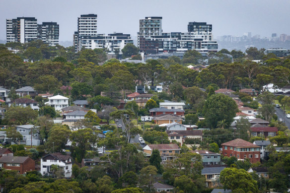 Sydney is building higher density housing closer to its outskirts, which border on national parks and bushland.