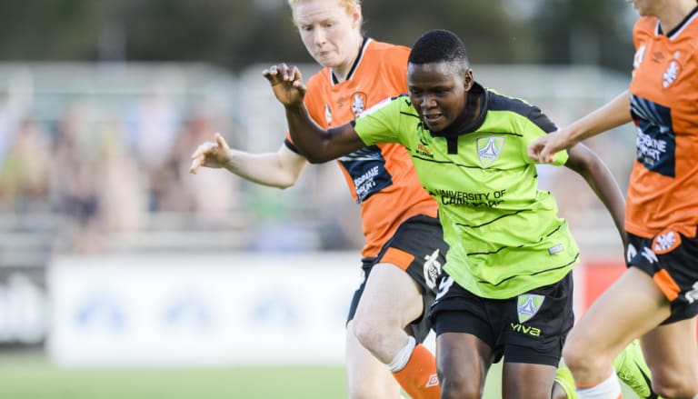 Canberra's Rhoda Mulaudzi scored a crafty opener inside the first three minutes. 