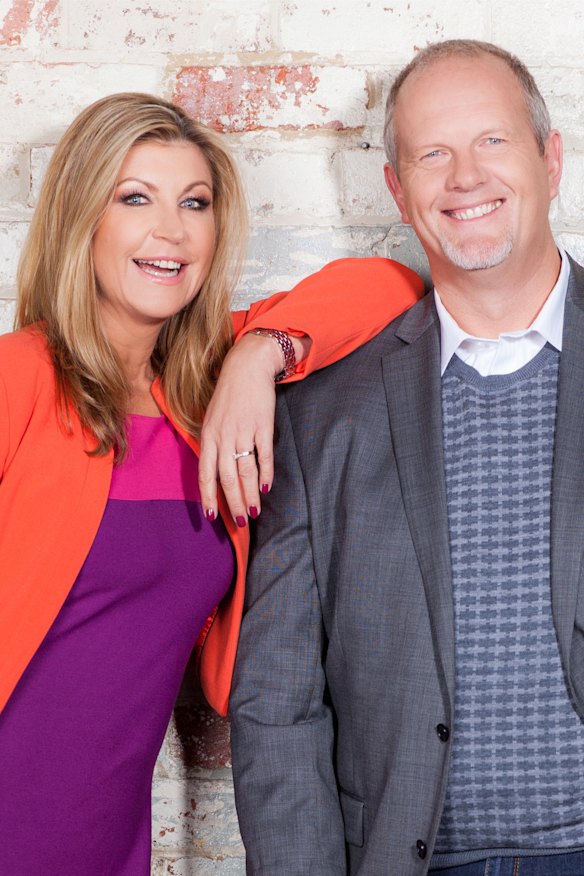 Jennifer Hansen with her Smooth FM co-host Mike Perso.