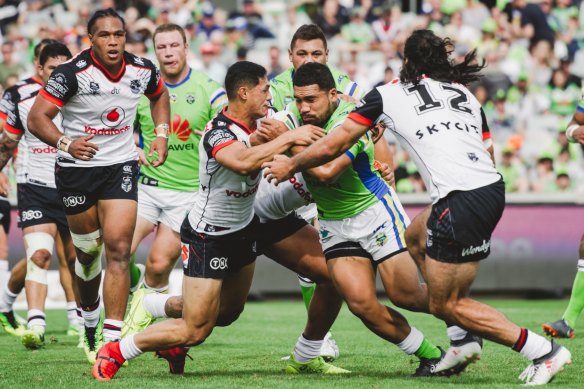 No entry: Canberra could not overcome the Warriors.