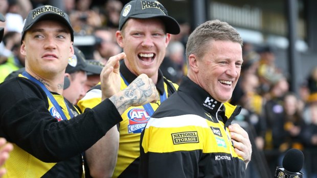 Damien Hardwick ... the day after Richmond's remarkable day.
