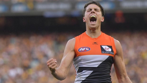 Young GWS gun Josh Kelly is a hot tip for the Brownlow Medal.