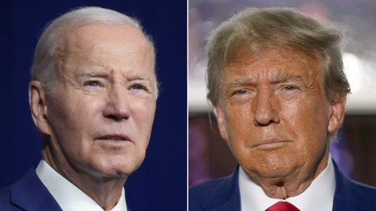 US President Joe Biden and his predecessor, Donald Trump.