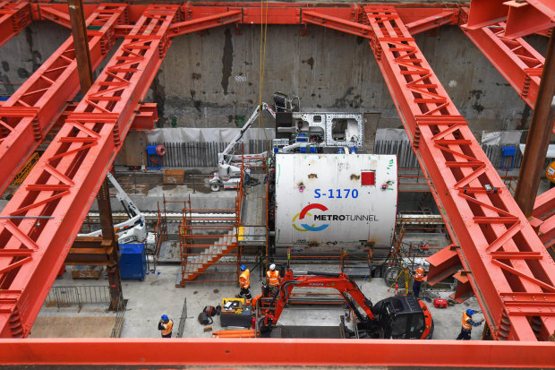 Metro Tunnel's North Melbourne site