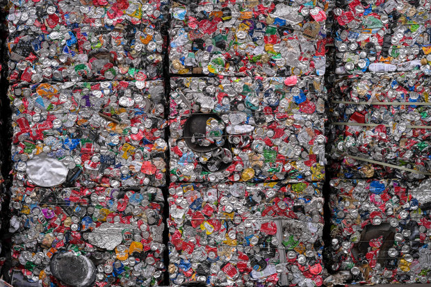  A Melbourne recycling plant: about 90 per cent of plastic has never been recycled at all.