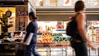 Shoppers at a supermarket.