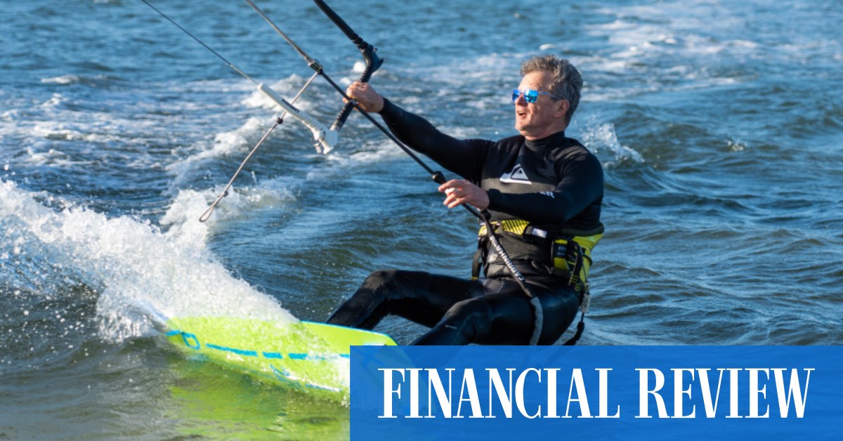 Peter Warner, chief executive of Harmony Early Learning, talks about his love of kitesurfing - Vimarsana News