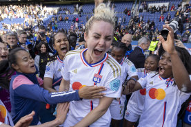 Ellie Carpenter celebrating her birthday and the Champions League semi-final victory over PSG.