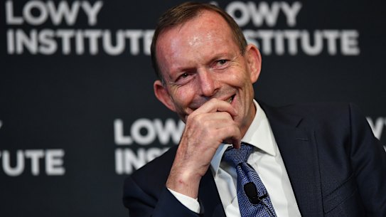 Tony Abbott Abbott said he had delivered on his 2013 election pledge to "stop the boats", "scrap the taxes" and bring the budget under control.