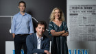 Financial Review Editor in Chief, James Chessell, Joe Aston, and Editor, Cosima Marriner in the AFR office.