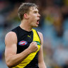 Tom Lynch is out of Richmond’s Round Zero clash with Gold Coast.