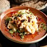 Spicy stir-fried mashed potato and fennel is loosely based on colcannon.