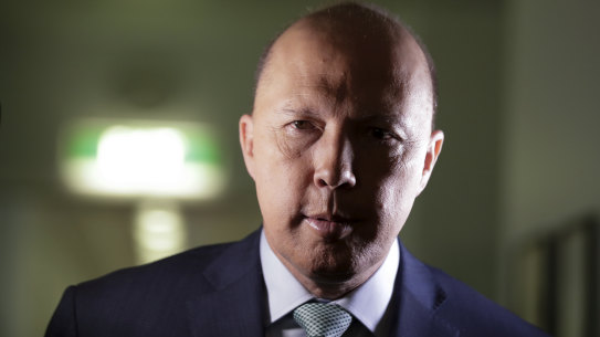 Minister for Home Affairs Peter Dutton