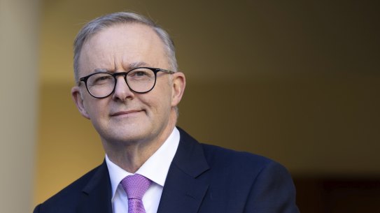 Prime Minister Anthony Albanese during a press conference at Parliament House in Canberra on Wednesday