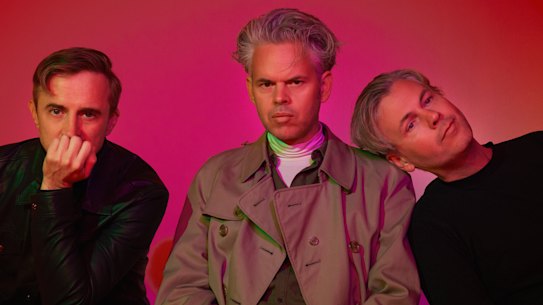 Peter Mayes, Nick Littlemore and Sam Littlemore of Pnau.