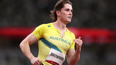‘We’ve got one’: McAvaney’s call of Rohan Browning’s 100m heat enhanced the occasion.