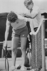 Shriver eventually split with her coach Don Candy in 1985.