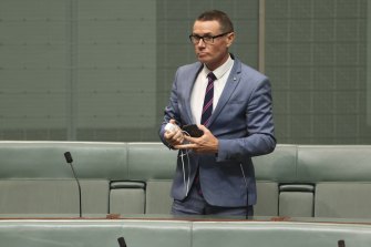 Coalition MP Andrew Laming hit out at his critics, accusing them of fabricating complaints.