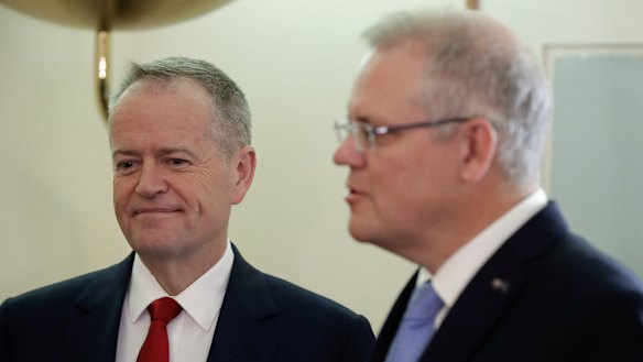 Bill Shorten and Scott Morrison. 