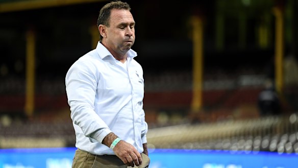 Raiders coach Ricky Stuart.