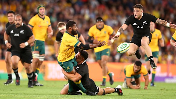 Marika Koroibete was among the Wallabies' best.