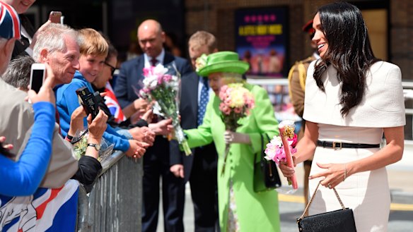 The pair greeted well-wishers and held a minute of silence for the victims of the Grenfell Tower fire.