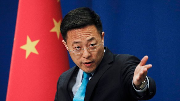 Chinese Foreign Ministry spokesman Zhao Lijian.