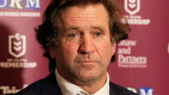 Embattled Manly coach Des Hasler.