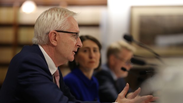Tim Reardon during a budget estimates hearing at Parliament House in 2019.