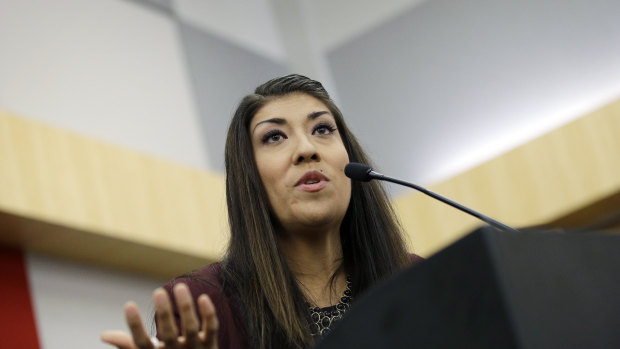 Lucy Flores was one of two women to make allegations of unwanted touching by Biden.