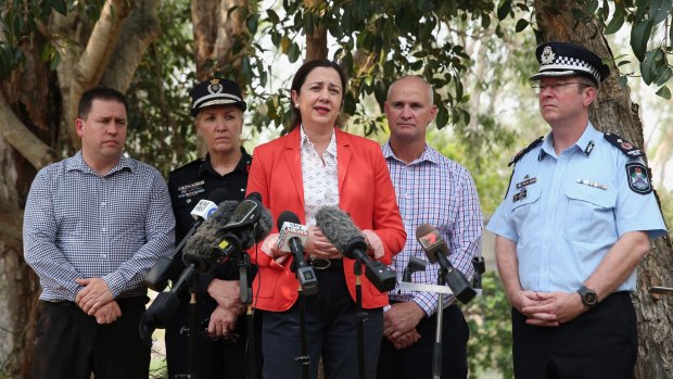 Queensland Premier Annastacia Palaszczuk announced the Queensland Bushfire Appeal on Friday while visiting Miriam Vale.